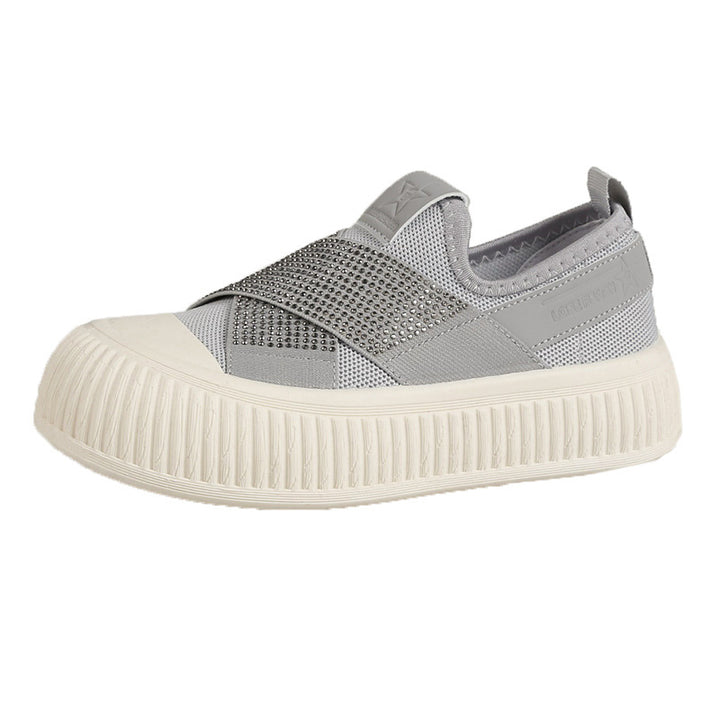 Dame Sneakers med elastiske krydsbånd og skridsikker sål Stilla
