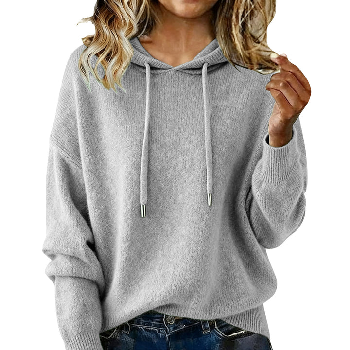 Kvinders oversized hoodie sweatshirt med tekstureret design og snoretræk Stilla