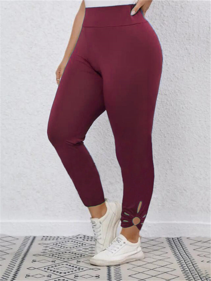 Dame sportleggings med dekorative cut-outs og høj talje Stilla