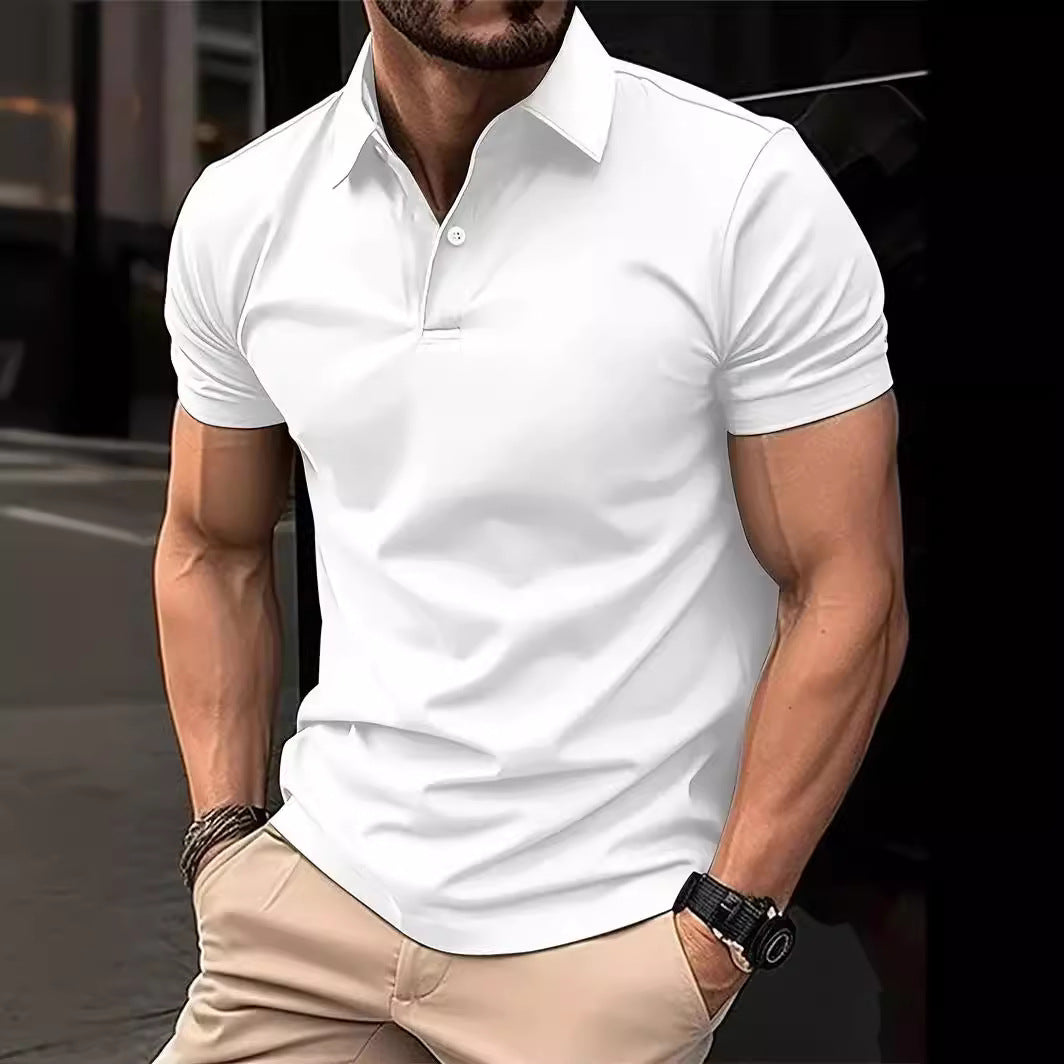 Herre polo shirt med kropsnær pasform og åndbare egenskaber Stilla