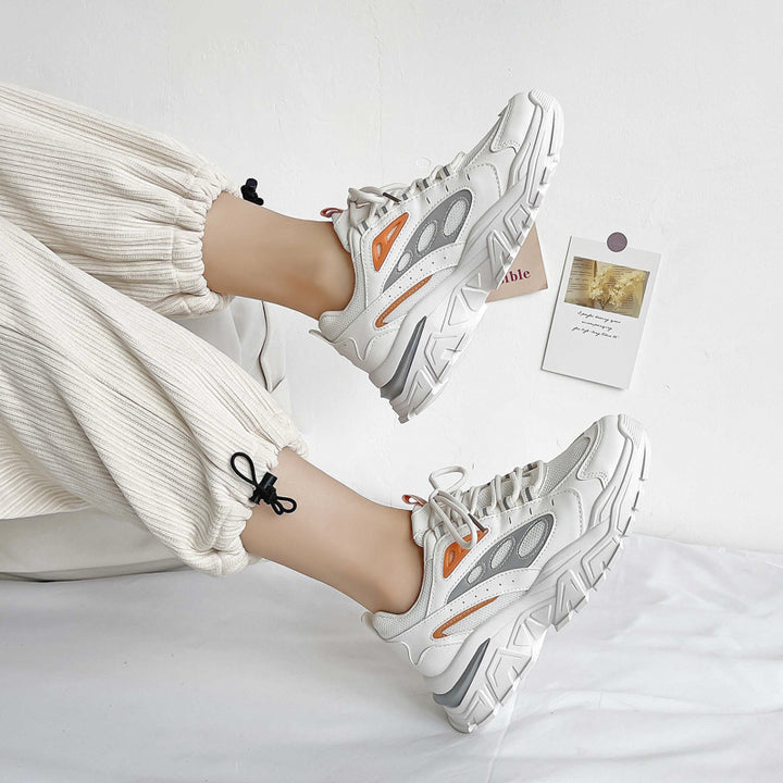 Dame Sporty Chunky Sneakers med åndbart mesh-design og skridsikker sål Stilla