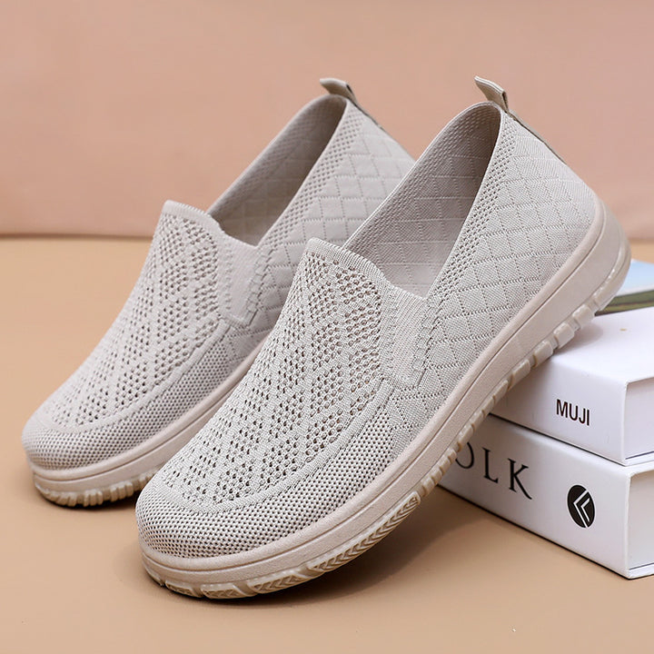 Dame Behagelige Strik-Slippers med skridsikker Sål og fleksibelt Design Stilla
