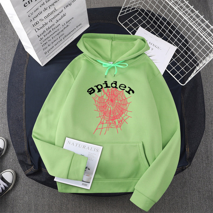 Kvinders hoodie med kreativ edderkoppemotiv Skovae