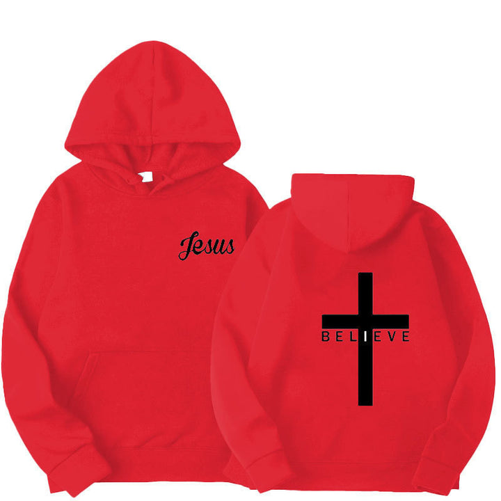 Dame hoodie med motiverende tro design og komfortabel pasform Skovae