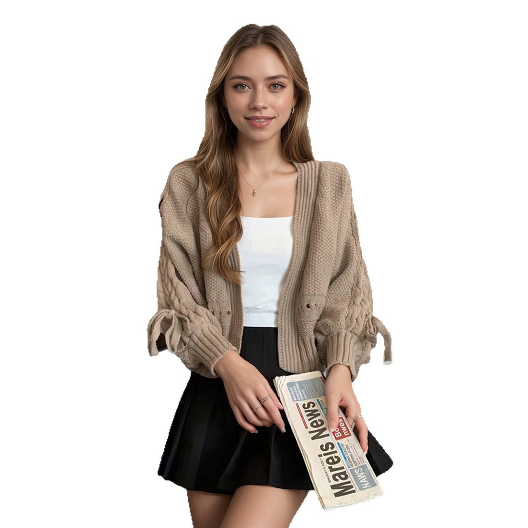 Damers fashionable strik cardigan med casual snit Stilla