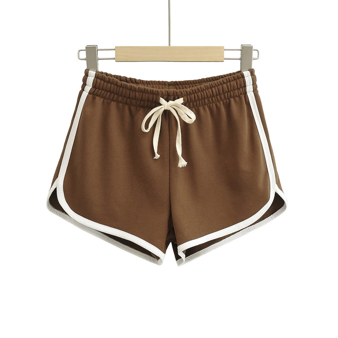 Damer sporty fritid shorts med elastisk talje og snor Stilla
