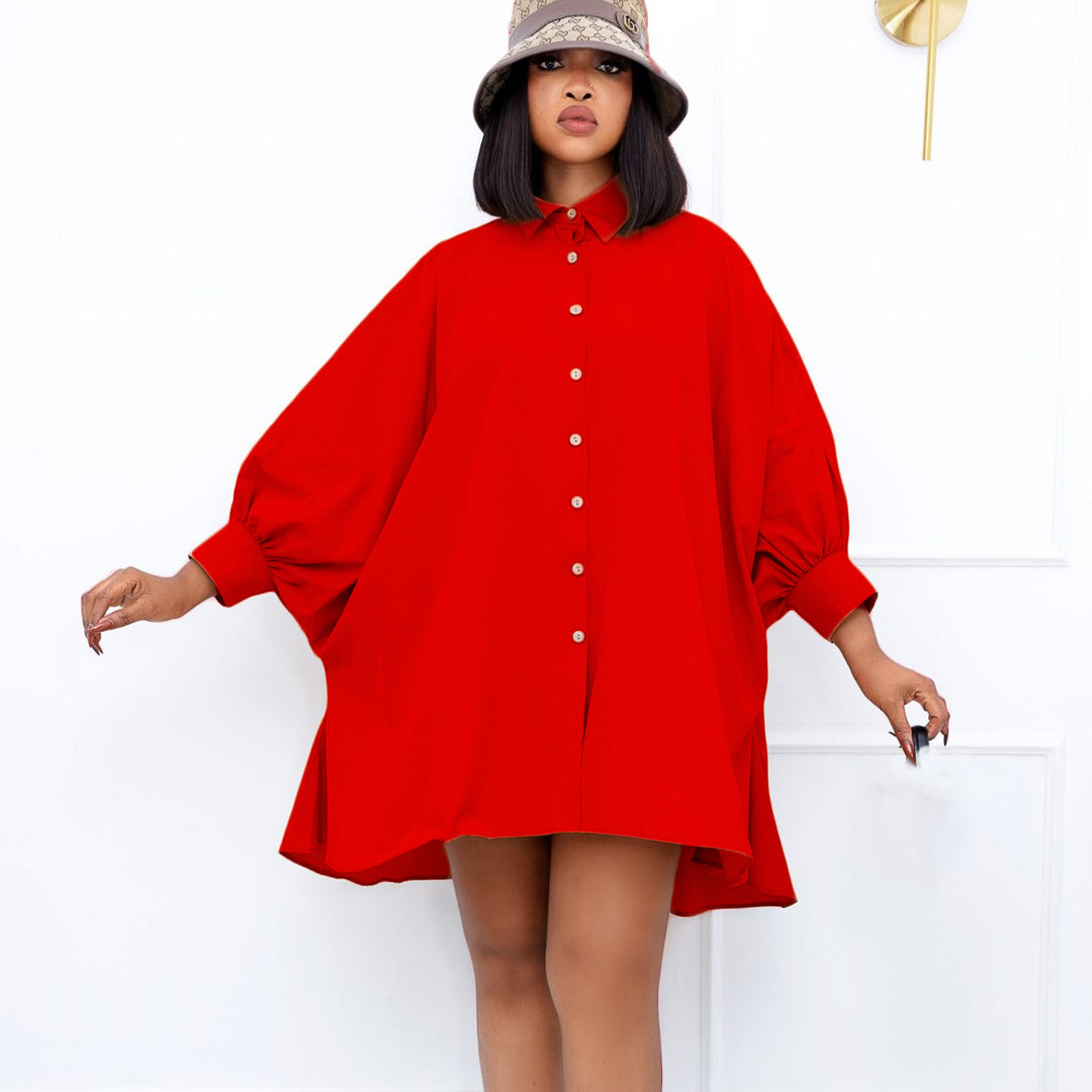 Damebluse med oversized skæring og elegante knapper Stilla