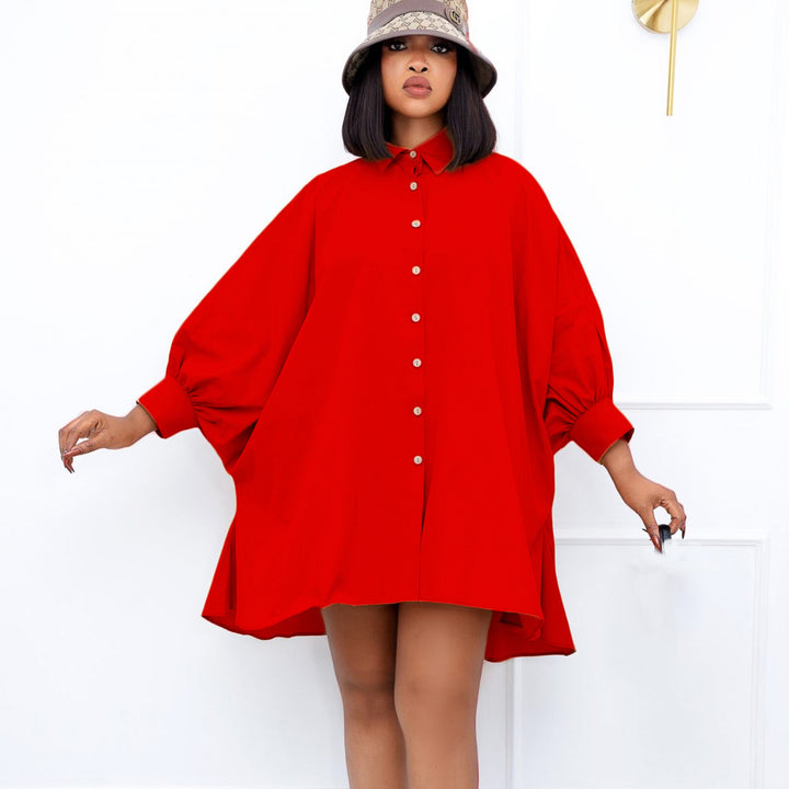 Damebluse med oversized skæring og elegante knapper Stilla
