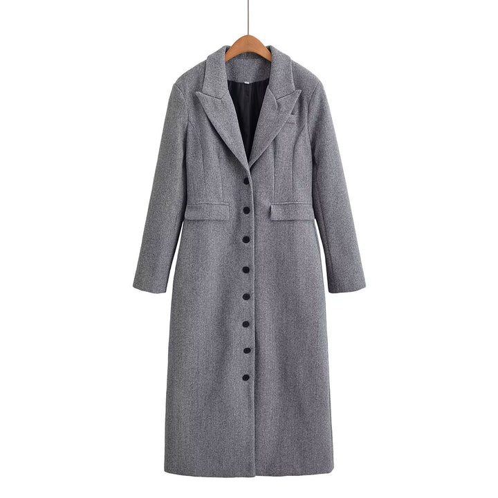 Dame elegant Bouclé-frakke Stilla