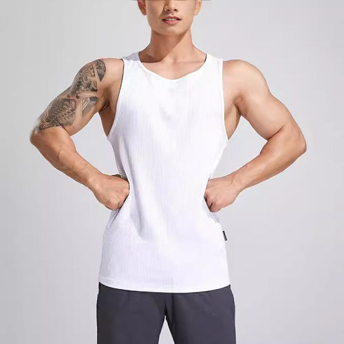 Dame Sporty Tanktop i let ribbet materiale Stilla