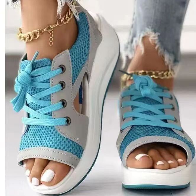 Dame Sporty Fritidssko med åndbare overfladematerialer og modedesign Stilla