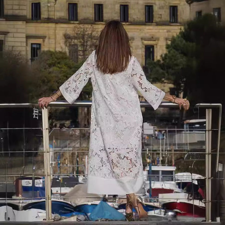 Kvinder Spidskjole i Boho-stil med Fina Detaljer Skovae