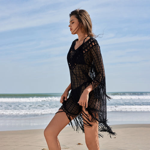 Dame Hæklet Strand Cover-Up Tunika Stilla