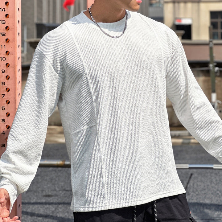 Herre Stilede Sweatshirt med struktureret design og moderne detaljer Stilla