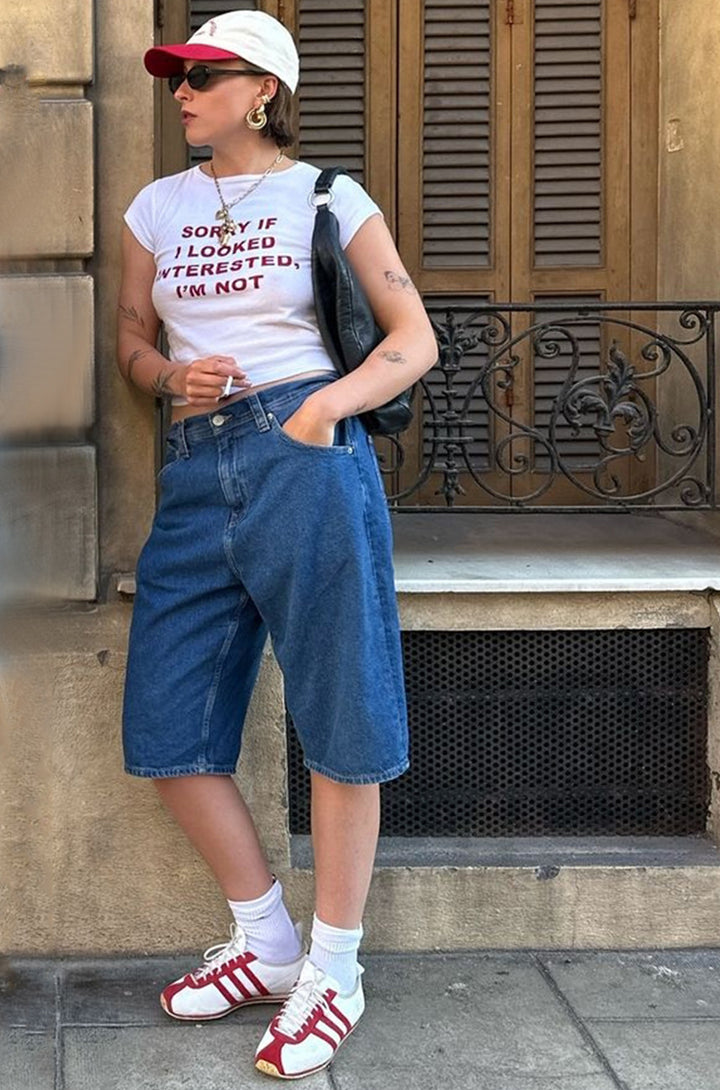 Dame løse Jeans Shorts Stilla