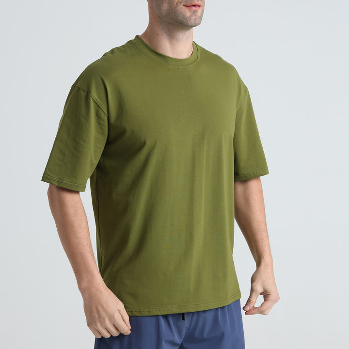 Herrer Behagelig Loose-Fit T-shirt lavet af kvalitetsbomuld Stilla
