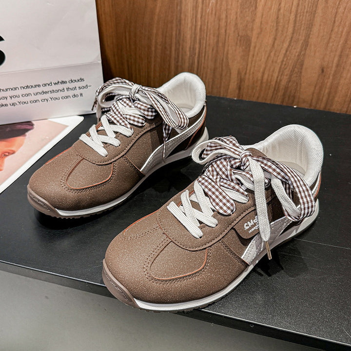 Dame Sporty Lifestyle Sneakers med ternet snørebånd Stilla