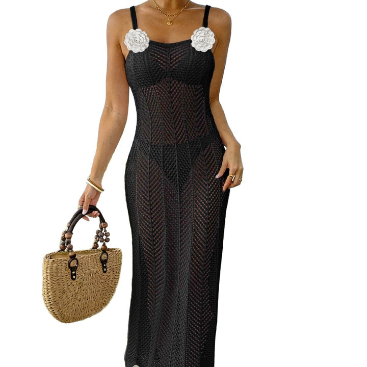Dame transparent strand sarong med elegant design Skovae