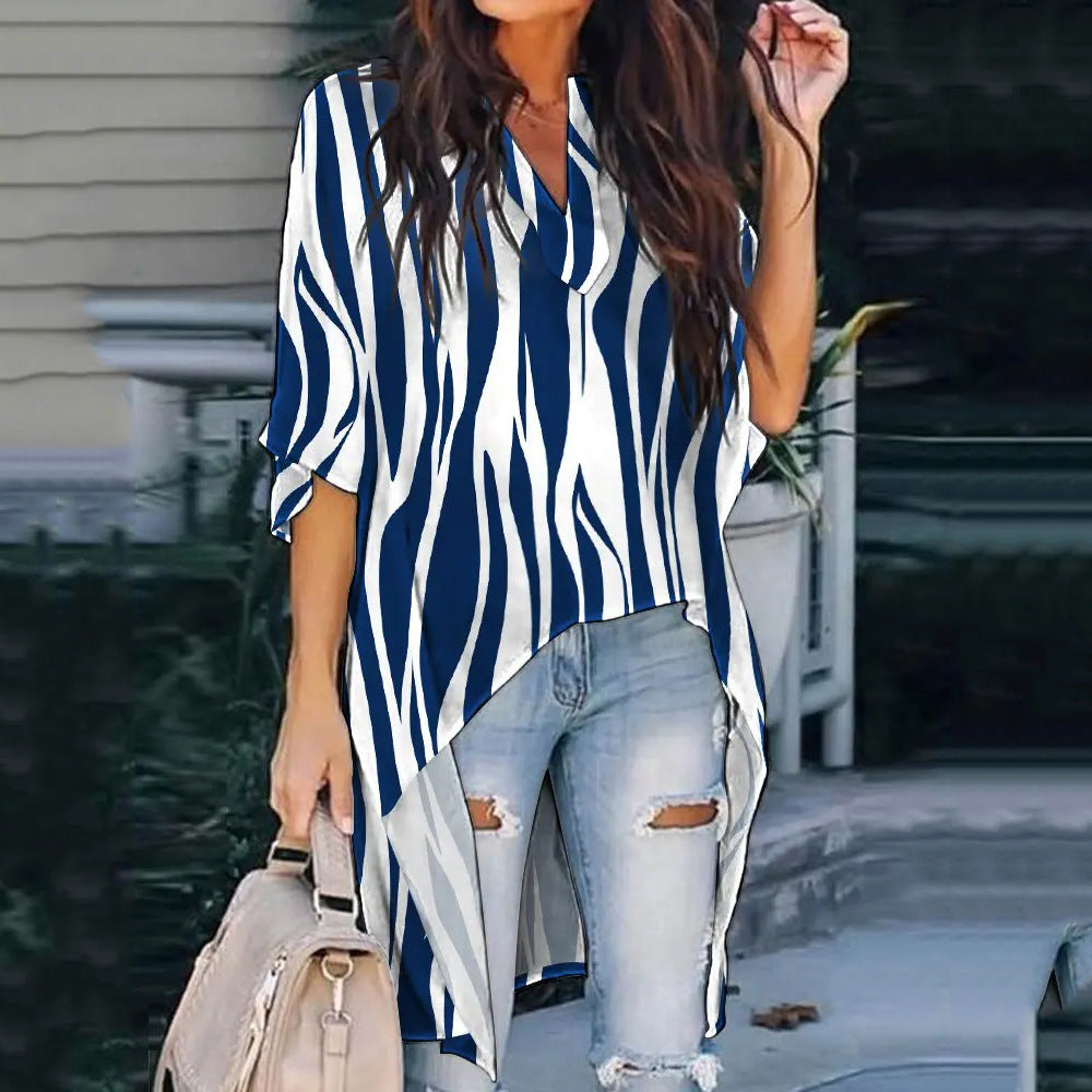 Damer Trendy Asymmetrisk Tunika Stilla