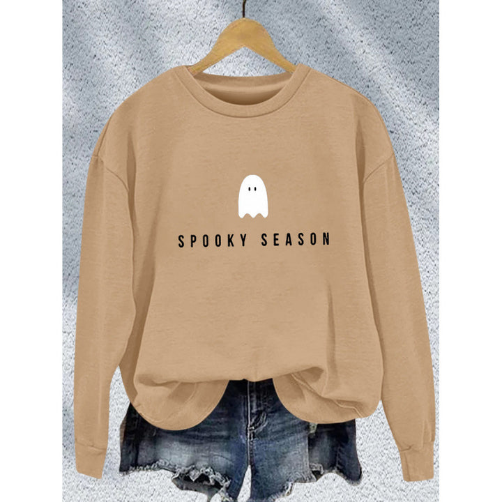 Kvinders sweatshirt med afslappet uhyggeligt design og blødt indvendigt fleece Skovae