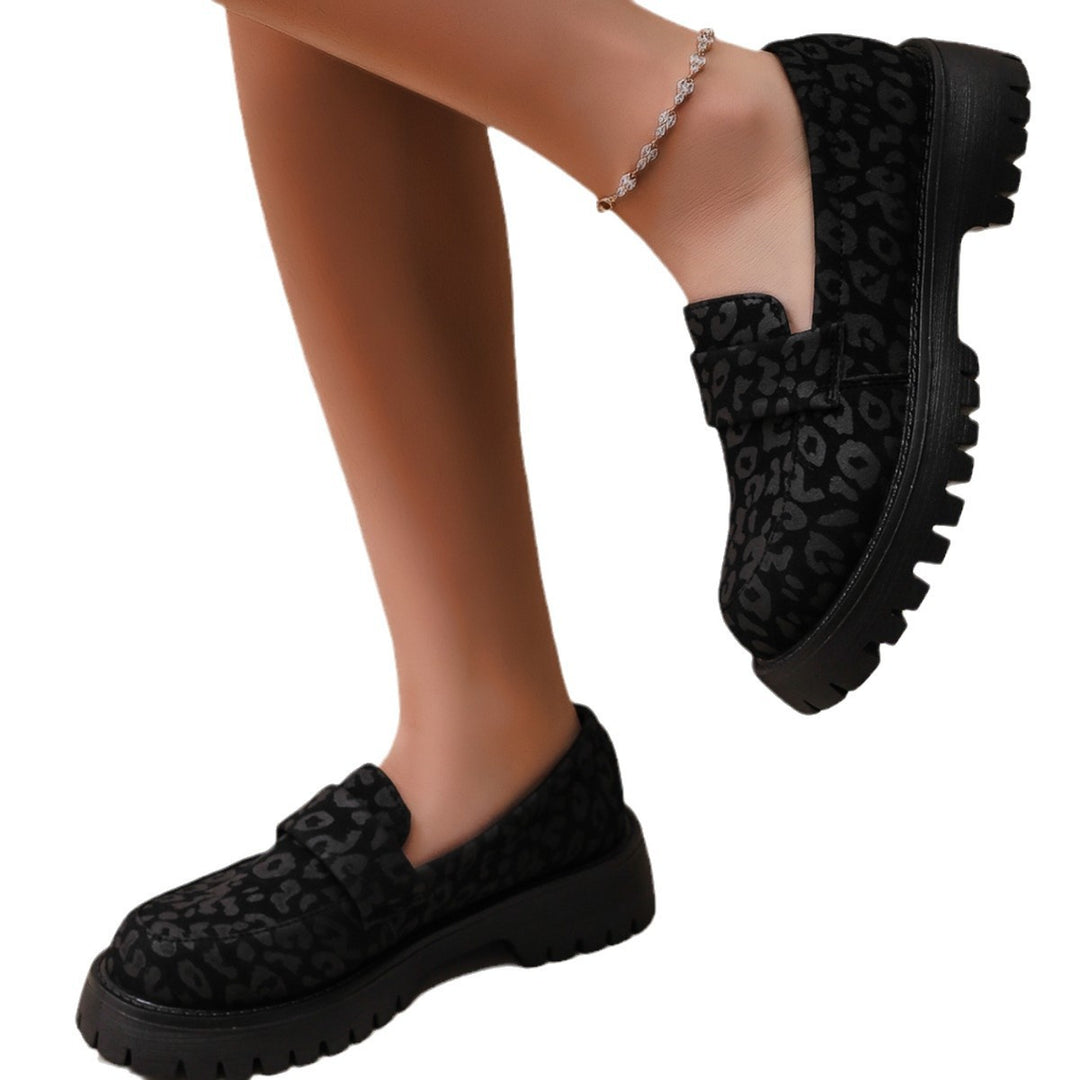 Dame Chunky Sneaker-Pantoletten med raffineret ruskinds-look og skridsikker profilsål Stilla