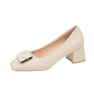 Dame elegante pumps med kvadratisk tå og moderne spænde Stilla