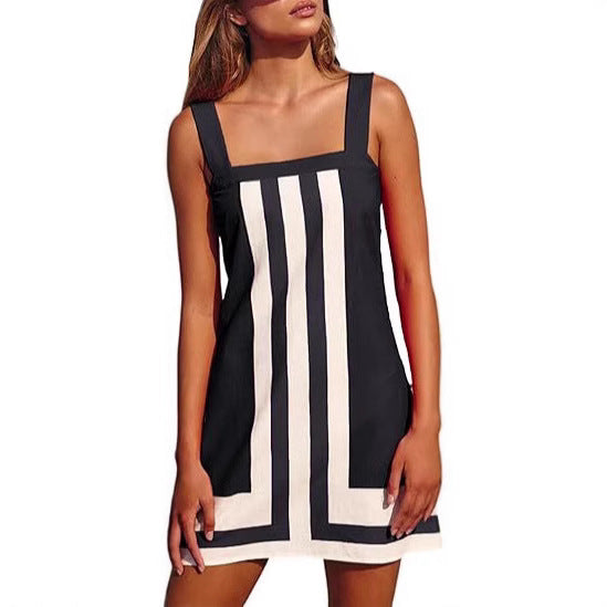 Femme Stilfuld Geometrisk Shift-Kjole Stilla