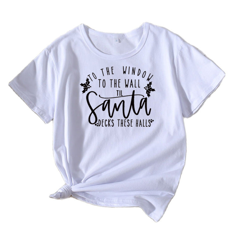 Dame Ferie Tema Grafik T-Shirt Stilla