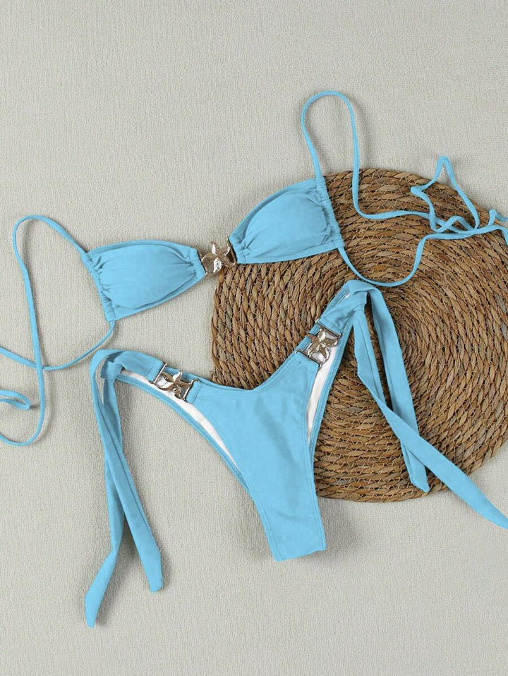 Dame Bikini-sæt med elegante spænder Skovae