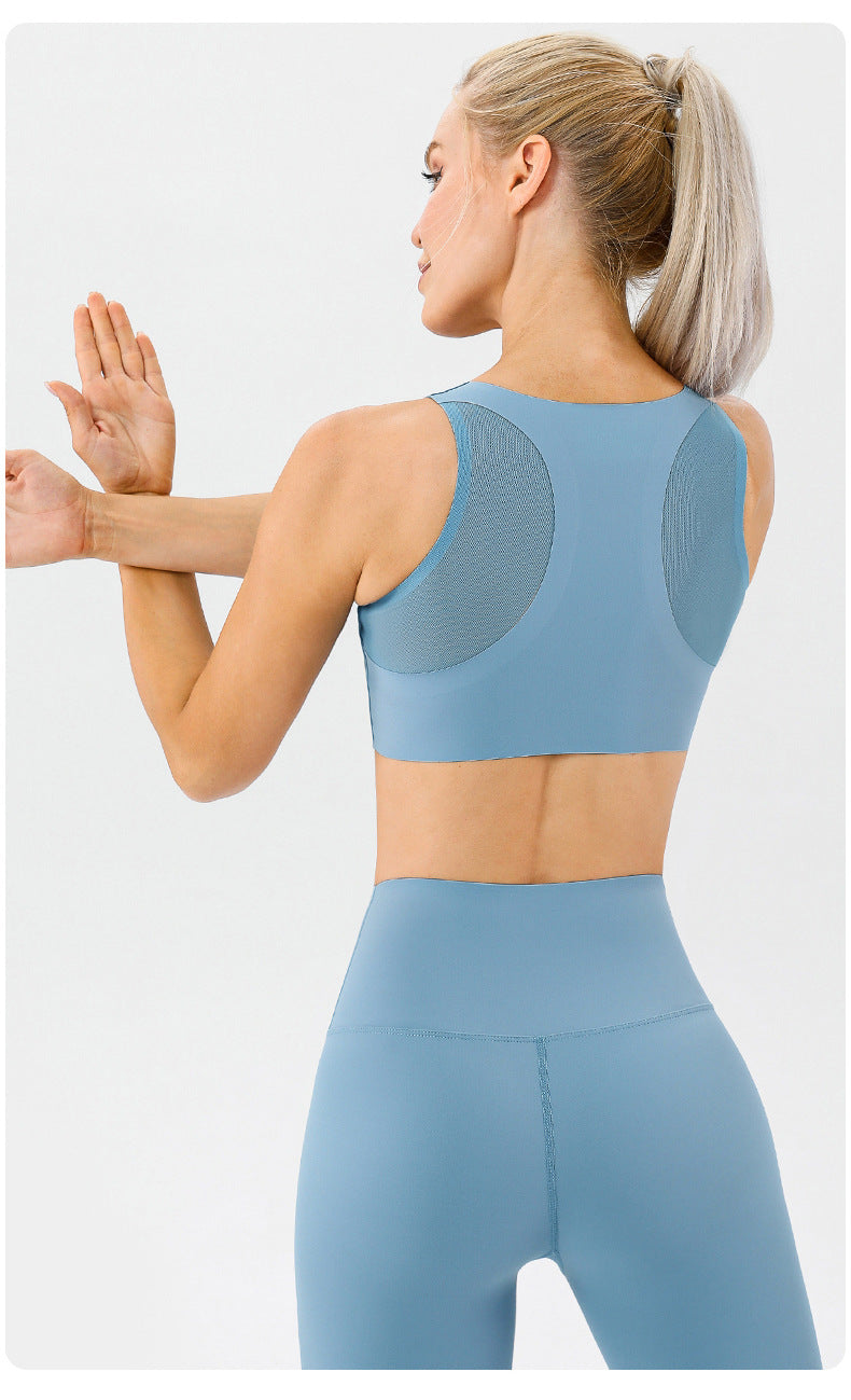 Stilla | Feel Seamless Yoga Bra Høj Styrke Hurtigttørrende Stødabsorberende Sportsundertøj Til Løb Og Træning