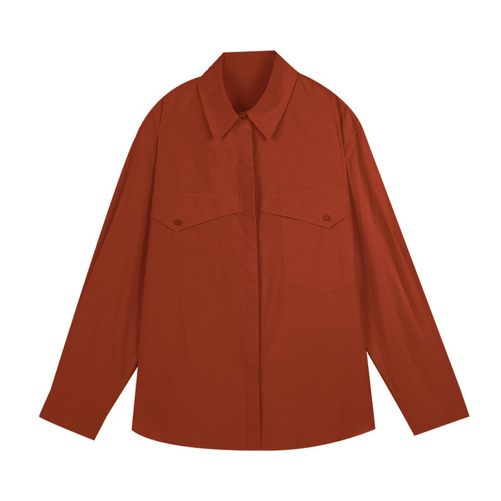 Dame casual utility-bluse med praktiske brystlommer og moderne skæring Stilla