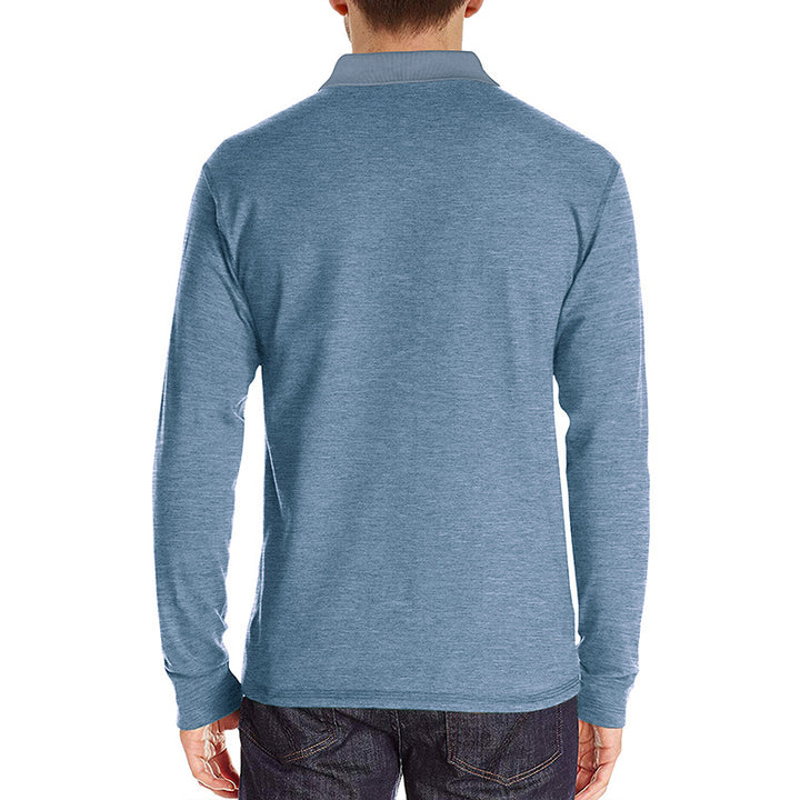 Herrer Langærmet Poloshirt Stilla