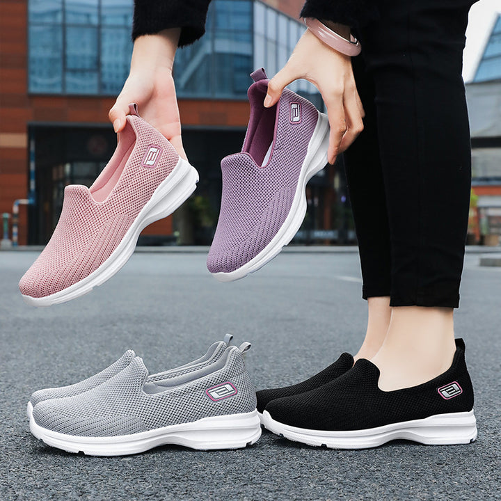 Dame Åndbare Slip-on Sneakers med fleksibel netstruktur og skridsikker sål Stilla