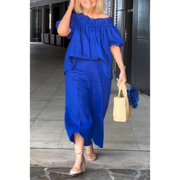 Dame luftig sommerbluse i boho-stil Stilla