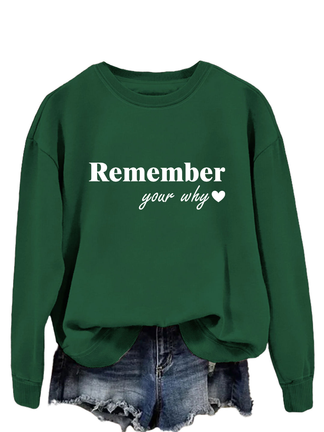 Kvinders sweatshirt med motiverende print og afslappet pasform Stilla