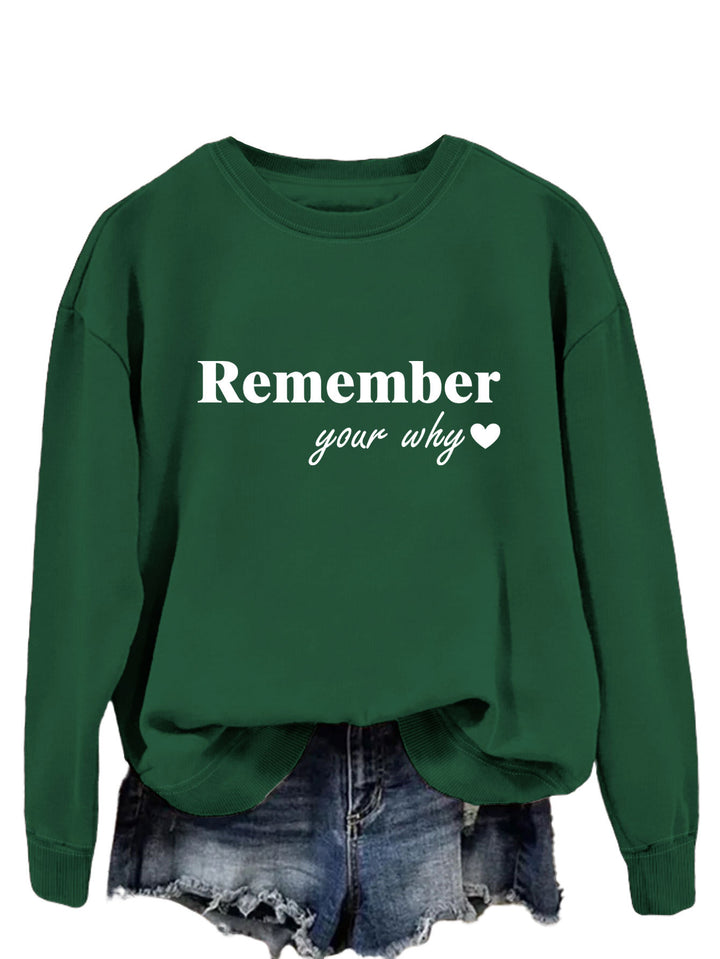 Kvinders sweatshirt med motiverende print og afslappet pasform Stilla