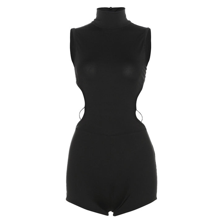 Dame jumpsuit med ståkrave og fashionable cut-outs Stilla