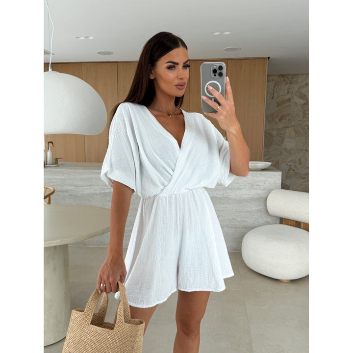 Damer Elegant V-Hals Jumpsuit Stilla