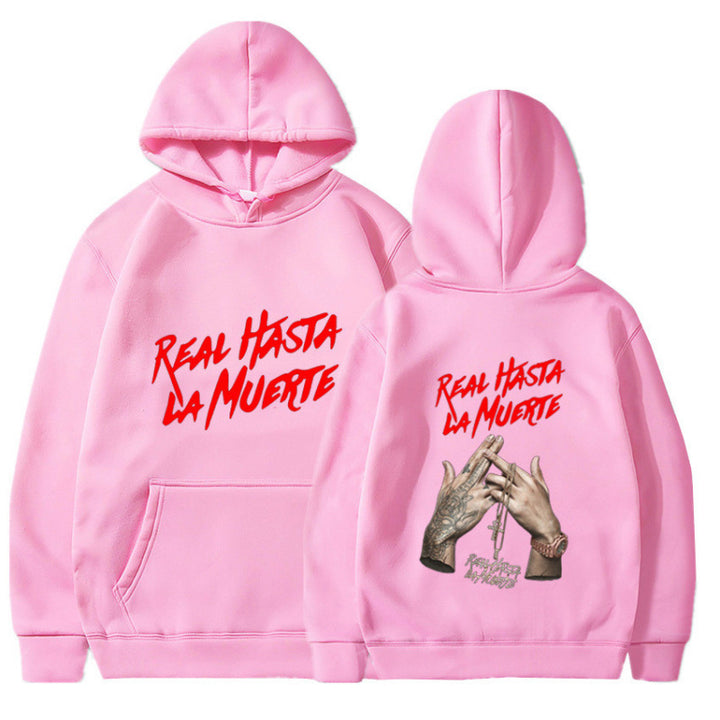 Kvinders hoodie med iøjnefaldende bogstaver i urban stil Skovae