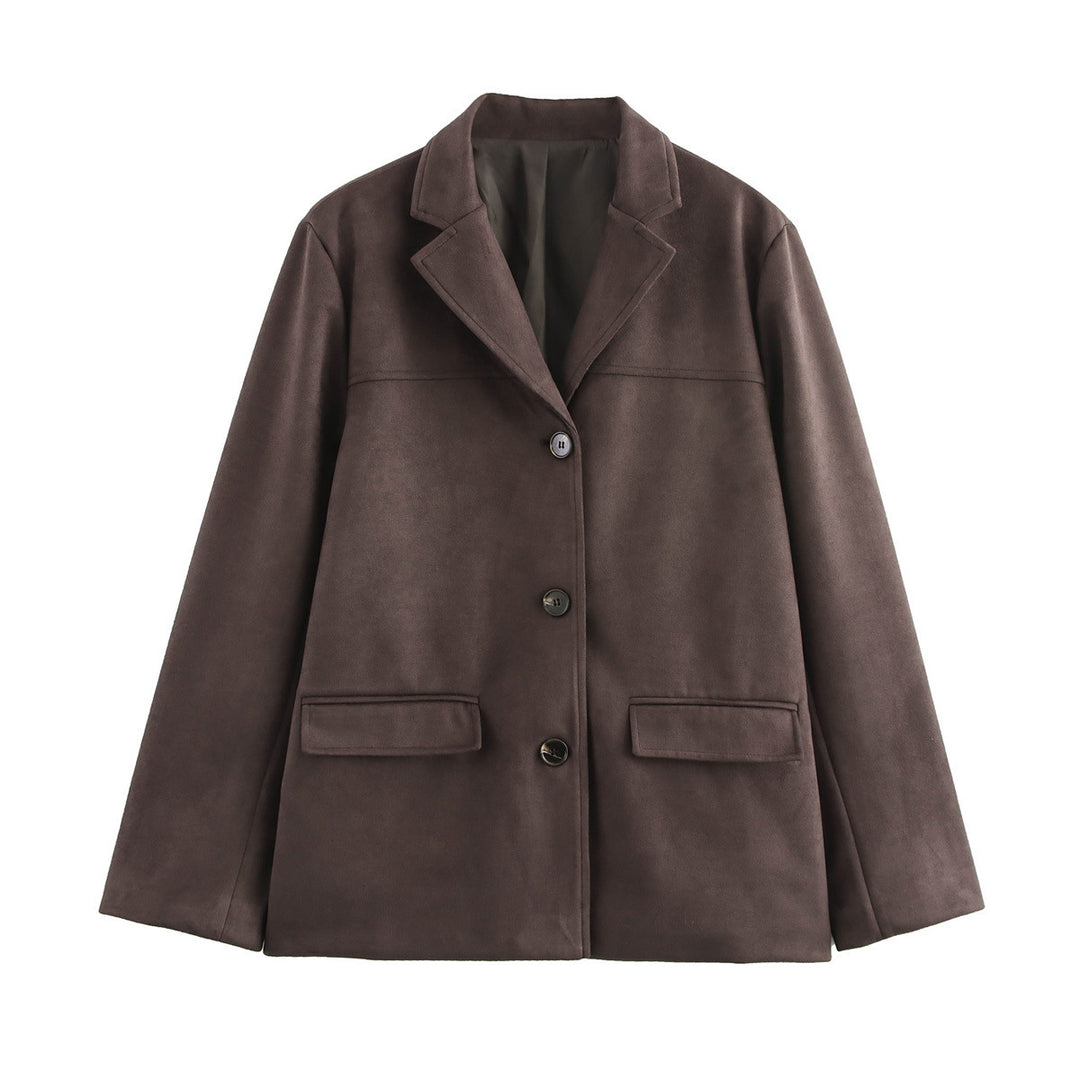 Damer elegant oversized sakko med struktureret design Stilla