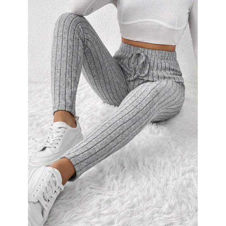 Femme Ribstrik Høj Talje Leggings Stilla