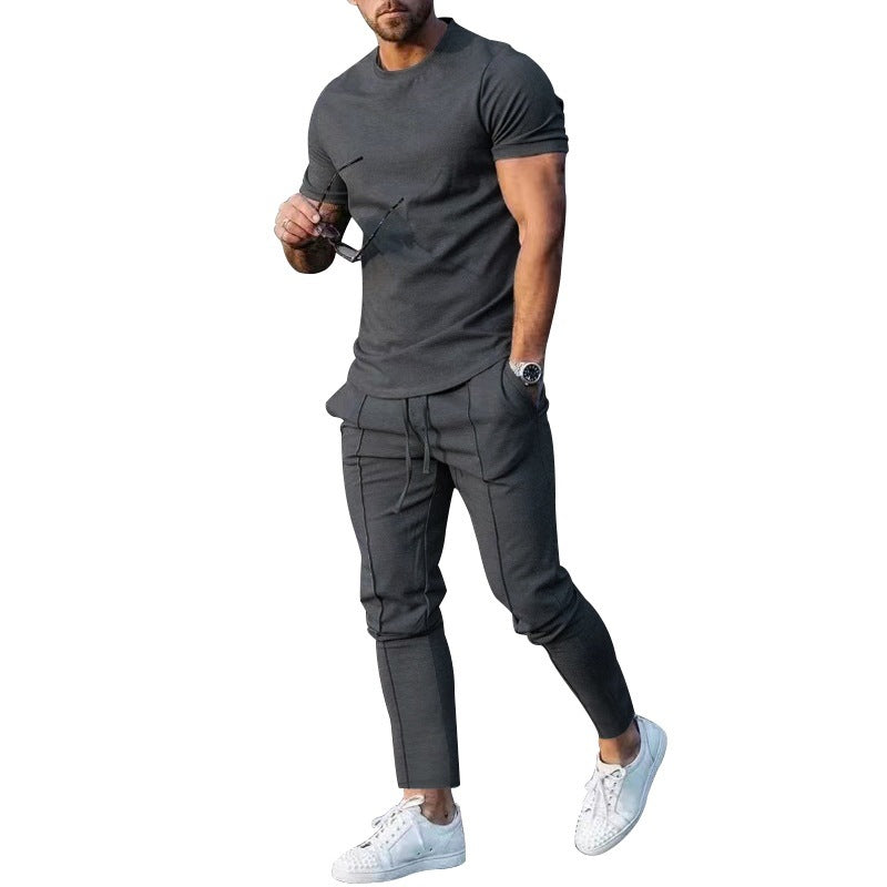 Herrer afslappet fritidsoutfit med elastisk talje og behagelige lommer Stilla
