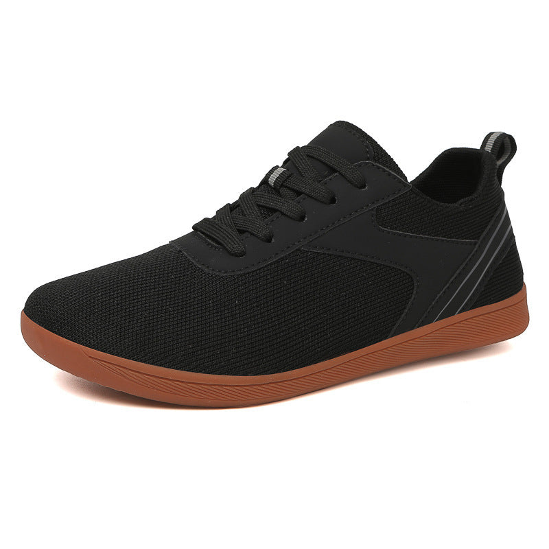 Herren nan lette åndbare mesh-hverdags sneakers med polstret komfort fodseng og fleksibel gummisål Skovae