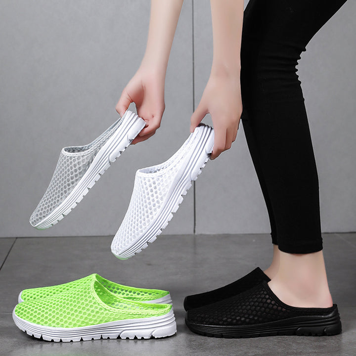 Dame Åndbar Slip-On Clogs med skridsikker sål og komfortabelt fodseng Stilla
