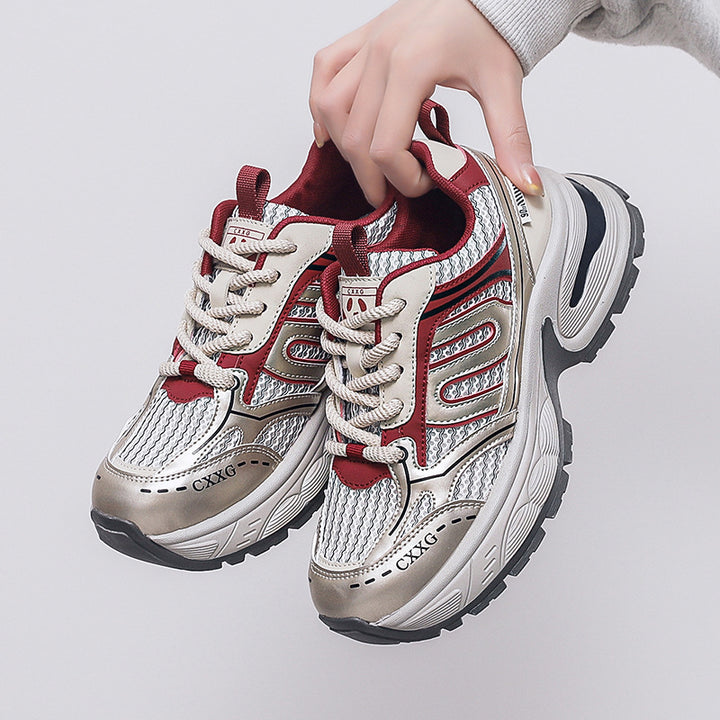 Dame Sporty Sneakers med åndbar mesh-overflade og dämpende sålprofil Stilla