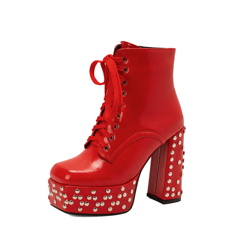 Femme Nitter Platform Støvler Stilla