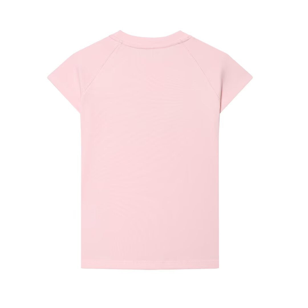 Dame T-shirt med moderne skrift og afslappet snit Skovae