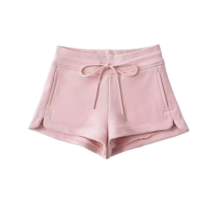Dame Sporty Sweatshorts med justerbar snøre og sidelommer Stilla