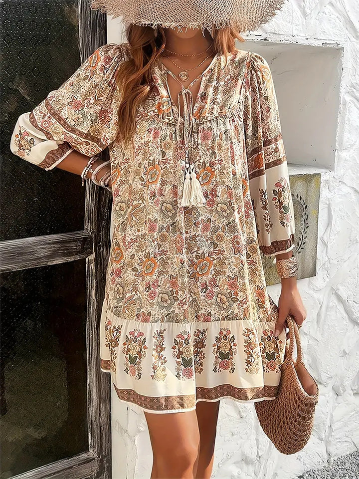 Dame floral sommerkjole Stilla