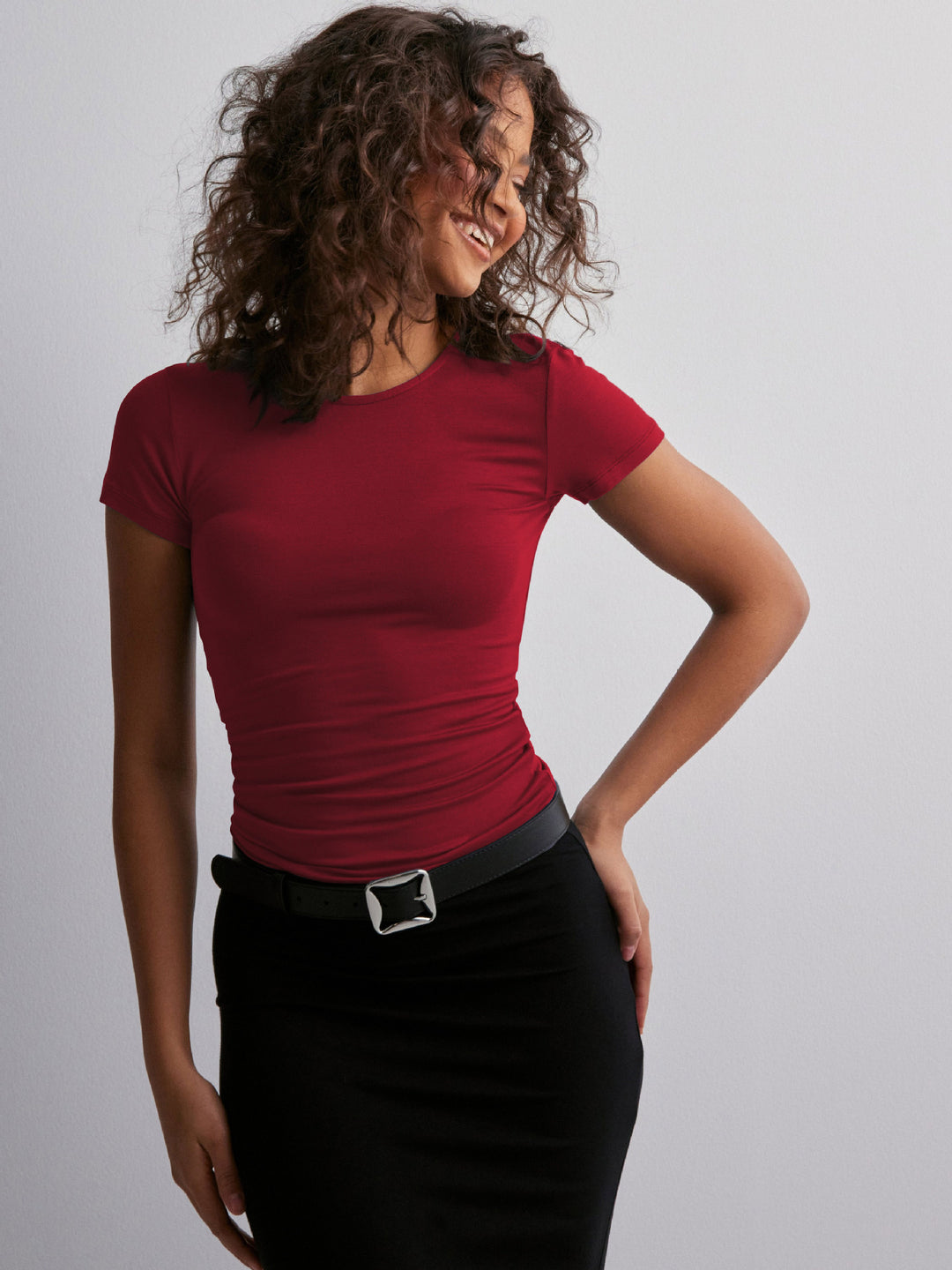 Dame figurtilpasset T-shirt Stilla